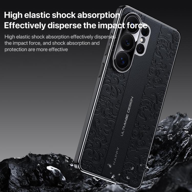 Custodia per PC in pelle liscia con motivo drago nuvola, For Samsung Galaxy S26+ 5G, For Samsung Galaxy S26 Ultra 5G, For Samsung Galaxy S26 5G, For Samsung Galaxy S25 5G, For Samsung Galaxy S25+ 5G, For Samsung Galaxy S25 Ultra 5G