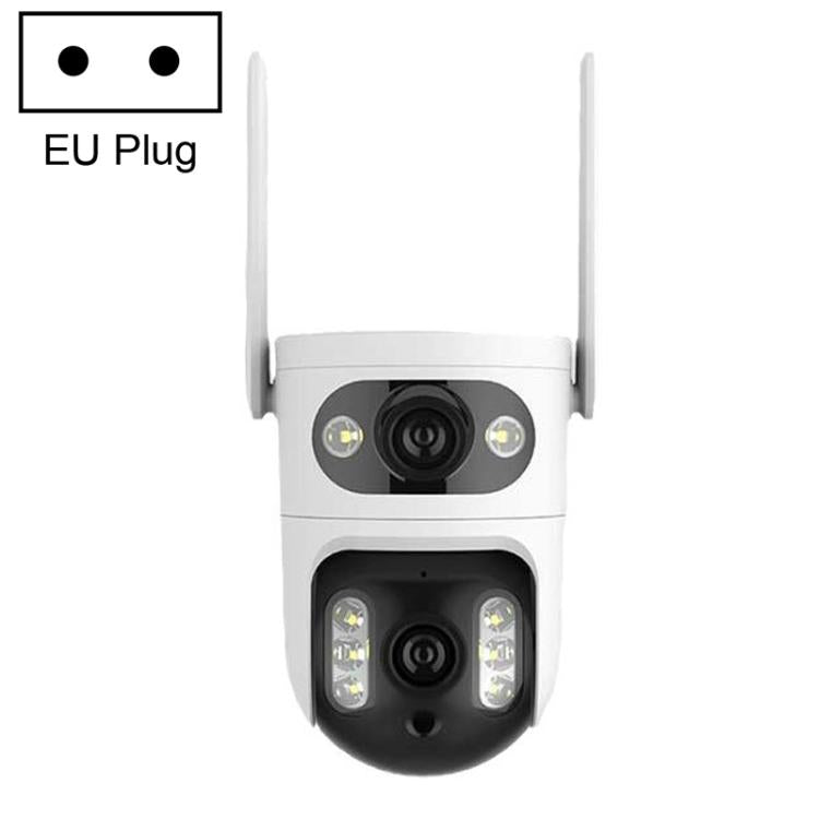 Telecamera di sorveglianza WiFi intelligente V380 HD da 2 MP con collegamento a sfera e pistola, EU Plug, US Plug