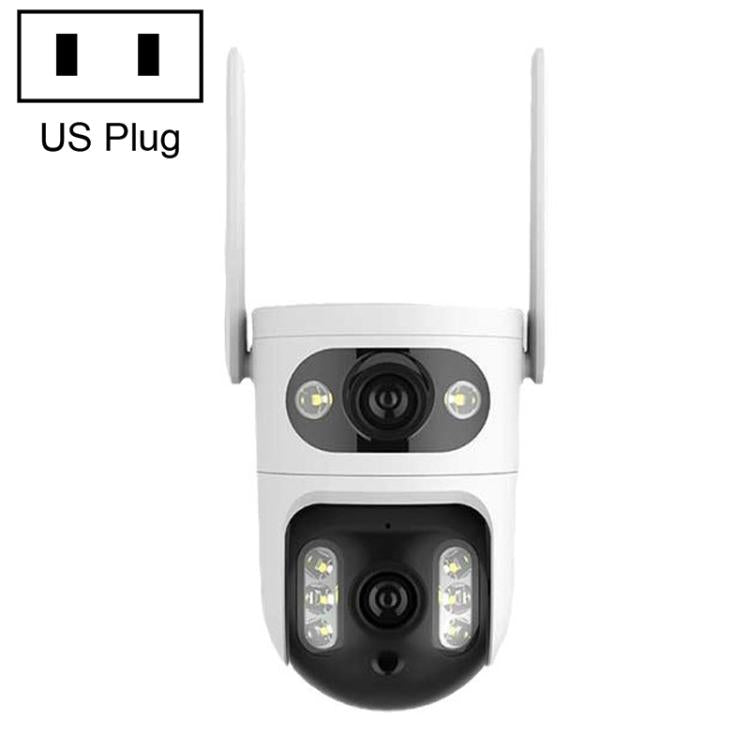 Telecamera di sorveglianza WiFi intelligente V380 HD da 2 MP con collegamento a sfera e pistola, EU Plug, US Plug