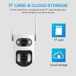 Telecamera di sorveglianza WiFi intelligente V380 HD da 2 MP con collegamento a sfera e pistola, EU Plug, US Plug