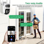 Telecamera di sorveglianza WiFi intelligente V380 HD da 2 MP con collegamento a sfera e pistola, EU Plug, US Plug