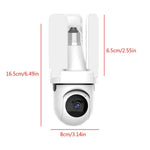 Telecamera di sorveglianza wireless WiFi intelligente a tre pale da 3 MP HD con schermo a forma di lampadina., 2.4GHz, 5.0GHz