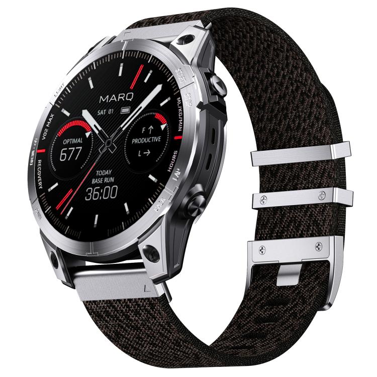 Connettore per orologio a sgancio rapido, cinturino per orologio in nylon a righe, For Garmin 22mm