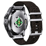 Connettore per orologio a sgancio rapido, cinturino per orologio in nylon a righe, For Garmin 22mm