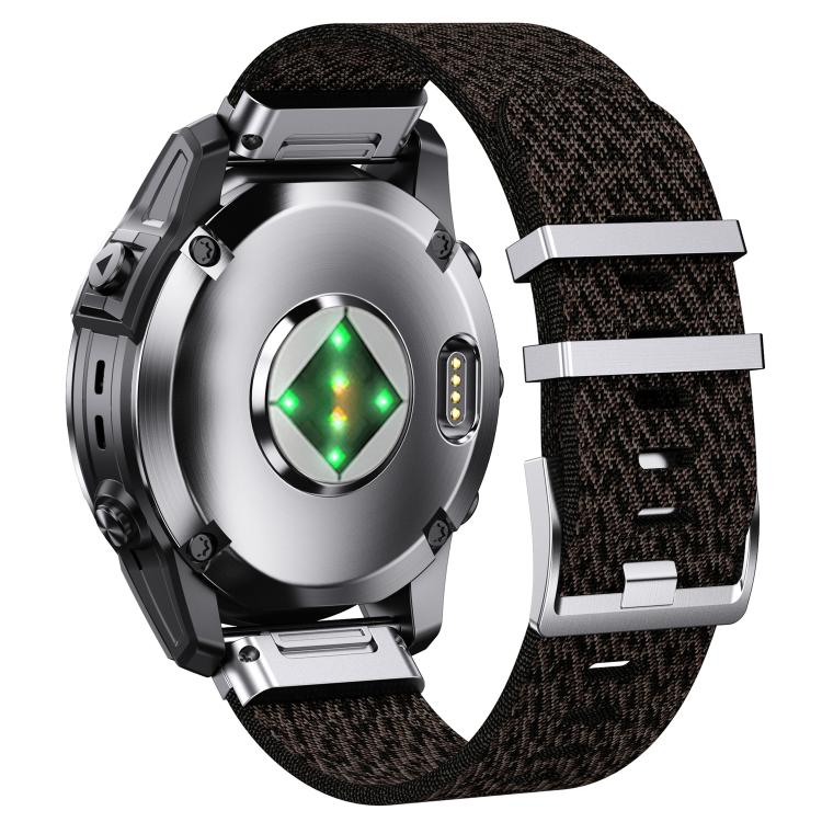 Connettore per orologio a sgancio rapido, cinturino per orologio in nylon a righe, For Garmin 22mm