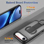 Custodia per telefono antiurto con anello a D, delicata sulla pelle e con supporto magnetico., For iPhone Air, For iPhone 16 Pro Max, For iPhone 16 Pro, For iPhone 16 Plus