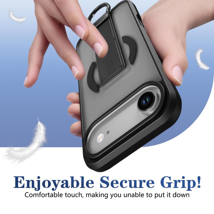 Custodia per telefono antiurto con anello a D, delicata sulla pelle e con supporto magnetico., For iPhone Air, For iPhone 16 Pro Max, For iPhone 16 Pro, For iPhone 16 Plus