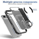 Custodia per telefono antiurto con anello a D, delicata sulla pelle e con supporto magnetico., For iPhone Air, For iPhone 16 Pro Max, For iPhone 16 Pro, For iPhone 16 Plus