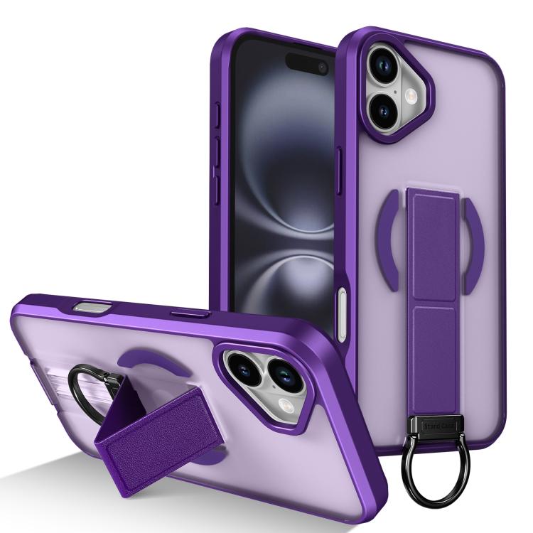 Custodia per telefono antiurto con anello a D, delicata sulla pelle e con supporto magnetico., For iPhone Air, For iPhone 16 Pro Max, For iPhone 16 Pro, For iPhone 16 Plus