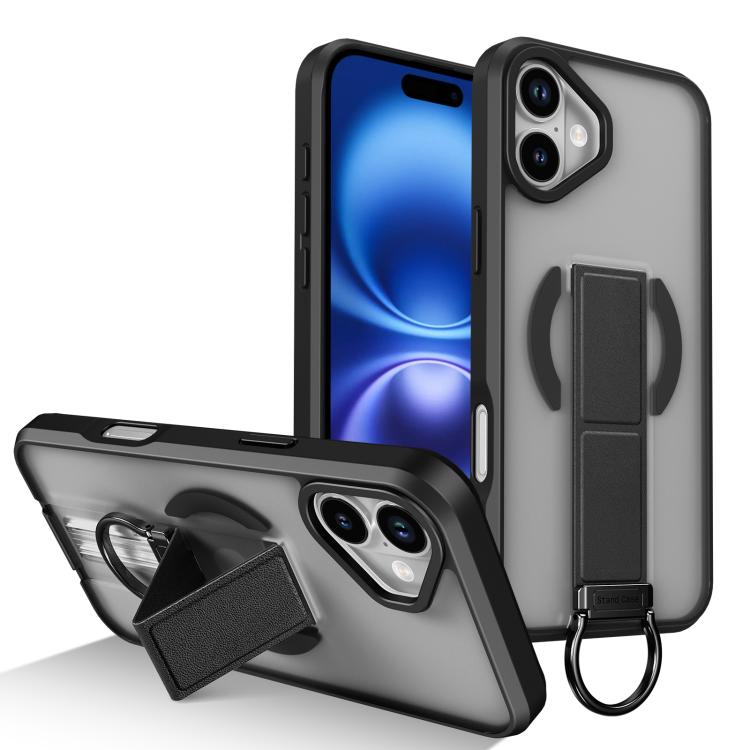 Custodia per telefono antiurto con anello a D, delicata sulla pelle e con supporto magnetico., For iPhone 16, For iPhone 15 Pro Max, For iPhone 15 Pro, For iPhone 15 Plus