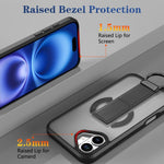 Custodia per telefono antiurto con anello a D, delicata sulla pelle e con supporto magnetico., For iPhone 16, For iPhone 15 Pro Max, For iPhone 15 Pro, For iPhone 15 Plus