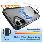 Custodia per telefono antiurto con anello a D, delicata sulla pelle e con supporto magnetico., For iPhone 16, For iPhone 15 Pro Max, For iPhone 15 Pro, For iPhone 15 Plus
