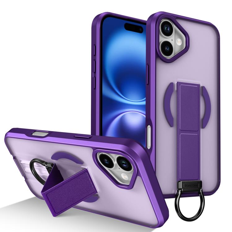 Custodia per telefono antiurto con anello a D, delicata sulla pelle e con supporto magnetico., For iPhone 16, For iPhone 15 Pro Max, For iPhone 15 Pro, For iPhone 15 Plus