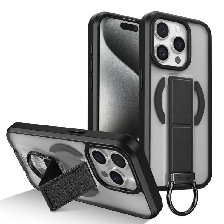 Custodia per telefono antiurto con anello a D, delicata sulla pelle e con supporto magnetico., For iPhone 16, For iPhone 15 Pro Max, For iPhone 15 Pro, For iPhone 15 Plus
