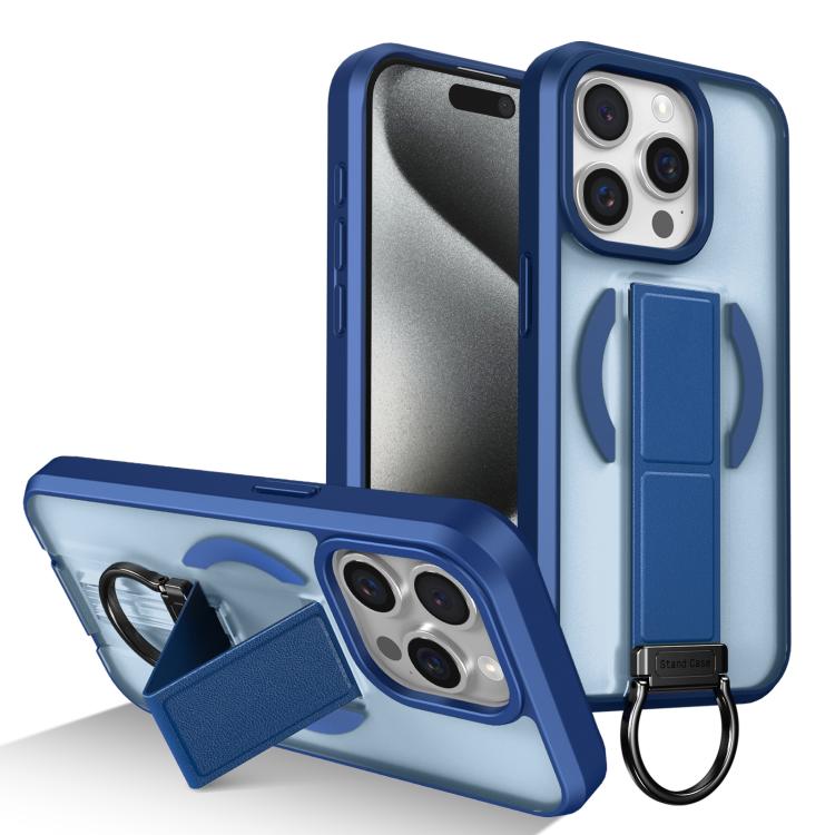 Custodia per telefono antiurto con anello a D, delicata sulla pelle e con supporto magnetico., For iPhone 16, For iPhone 15 Pro Max, For iPhone 15 Pro, For iPhone 15 Plus
