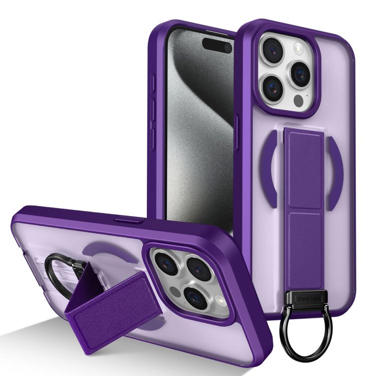Custodia per telefono antiurto con anello a D, delicata sulla pelle e con supporto magnetico., For iPhone 16, For iPhone 15 Pro Max, For iPhone 15 Pro, For iPhone 15 Plus