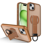 Custodia per telefono antiurto con anello a D, delicata sulla pelle e con supporto magnetico., For iPhone 16, For iPhone 15 Pro Max, For iPhone 15 Pro, For iPhone 15 Plus
