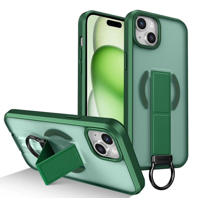 Custodia per telefono antiurto con anello a D, delicata sulla pelle e con supporto magnetico., For iPhone 16, For iPhone 15 Pro Max, For iPhone 15 Pro, For iPhone 15 Plus