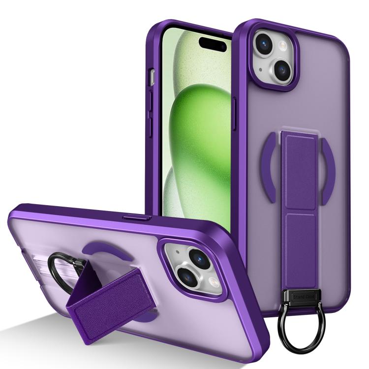Custodia per telefono antiurto con anello a D, delicata sulla pelle e con supporto magnetico., For iPhone 16, For iPhone 15 Pro Max, For iPhone 15 Pro, For iPhone 15 Plus