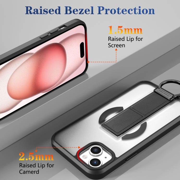 Custodia per telefono antiurto con anello a D, delicata sulla pelle e con supporto magnetico., For iPhone 15, For iPhone 14 Plus, For iPhone 14, For iPhone 14 Pro