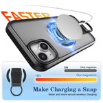 Custodia per telefono antiurto con anello a D, delicata sulla pelle e con supporto magnetico., For iPhone 15, For iPhone 14 Plus, For iPhone 14, For iPhone 14 Pro