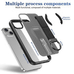 Custodia per telefono antiurto con anello a D, delicata sulla pelle e con supporto magnetico., For iPhone 15, For iPhone 14 Plus, For iPhone 14, For iPhone 14 Pro