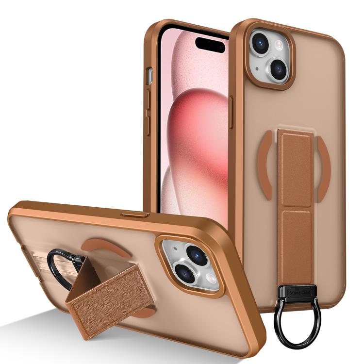 Custodia per telefono antiurto con anello a D, delicata sulla pelle e con supporto magnetico., For iPhone 15, For iPhone 14 Plus, For iPhone 14, For iPhone 14 Pro