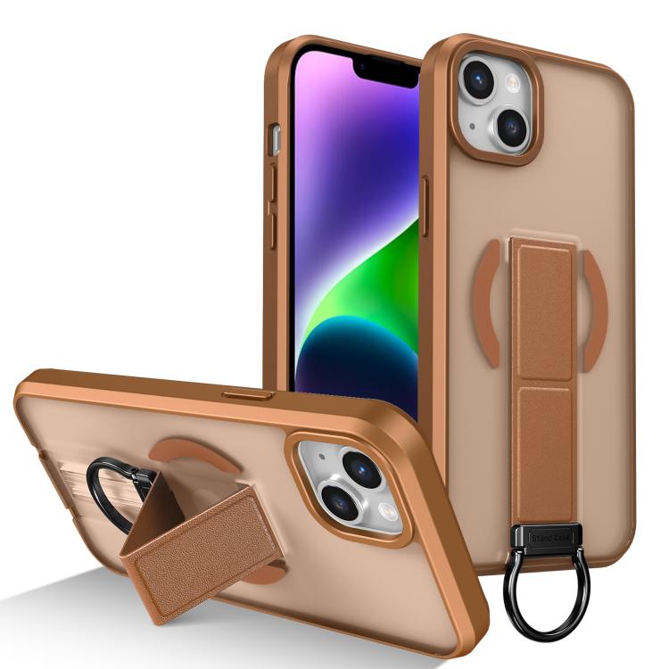 Custodia per telefono antiurto con anello a D, delicata sulla pelle e con supporto magnetico., For iPhone 15, For iPhone 14 Plus, For iPhone 14, For iPhone 14 Pro