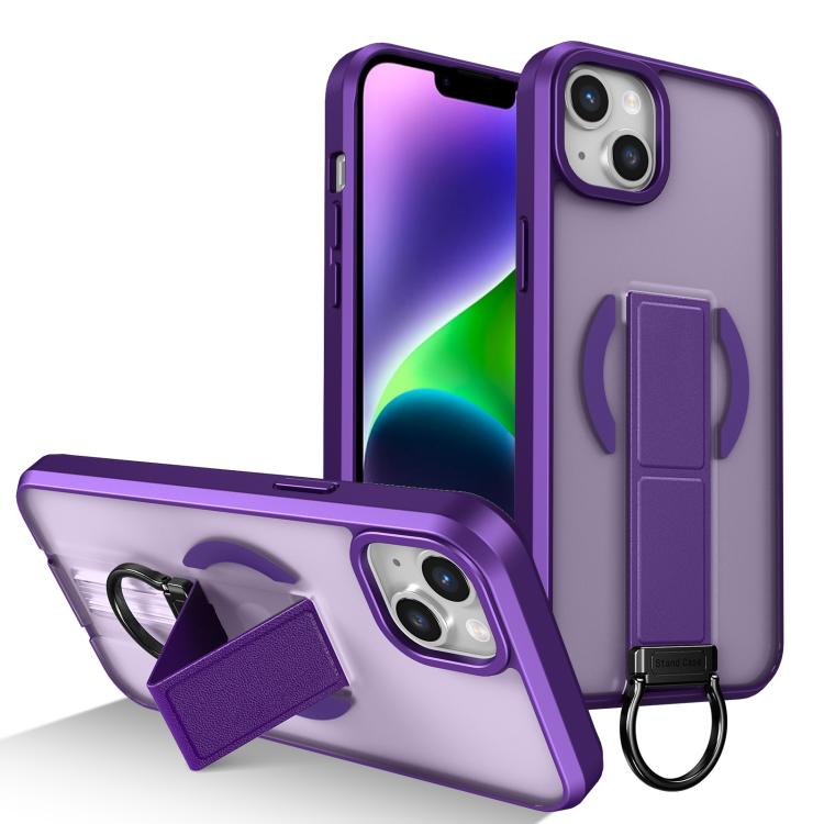 Custodia per telefono antiurto con anello a D, delicata sulla pelle e con supporto magnetico., For iPhone 15, For iPhone 14 Plus, For iPhone 14, For iPhone 14 Pro