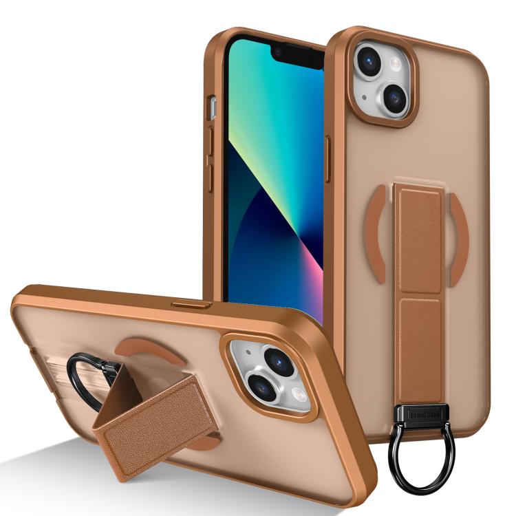 Custodia per telefono antiurto con anello a D, delicata sulla pelle e con supporto magnetico., For iPhone 15, For iPhone 14 Plus, For iPhone 14, For iPhone 14 Pro