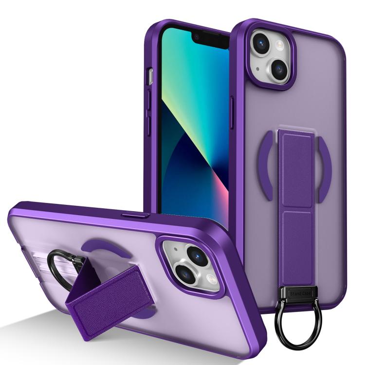Custodia per telefono antiurto con anello a D, delicata sulla pelle e con supporto magnetico., For iPhone 15, For iPhone 14 Plus, For iPhone 14, For iPhone 14 Pro