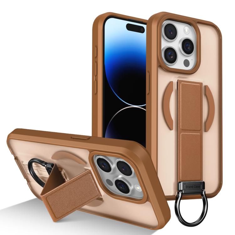 Custodia per telefono antiurto con anello a D, delicata sulla pelle e con supporto magnetico., For iPhone 15, For iPhone 14 Plus, For iPhone 14, For iPhone 14 Pro