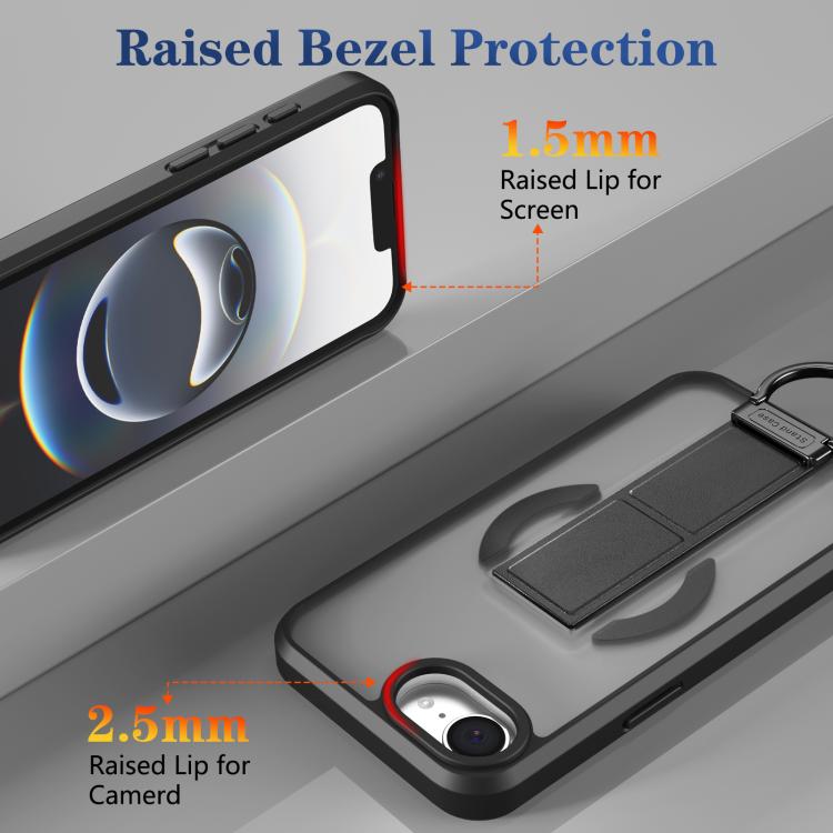 Custodia per telefono antiurto con anello a D, delicata sulla pelle e con supporto magnetico., For iPhone 17e / 16e, For iPhone 17 Pro Max, For iPhone 17 Pro, For iPhone 17
