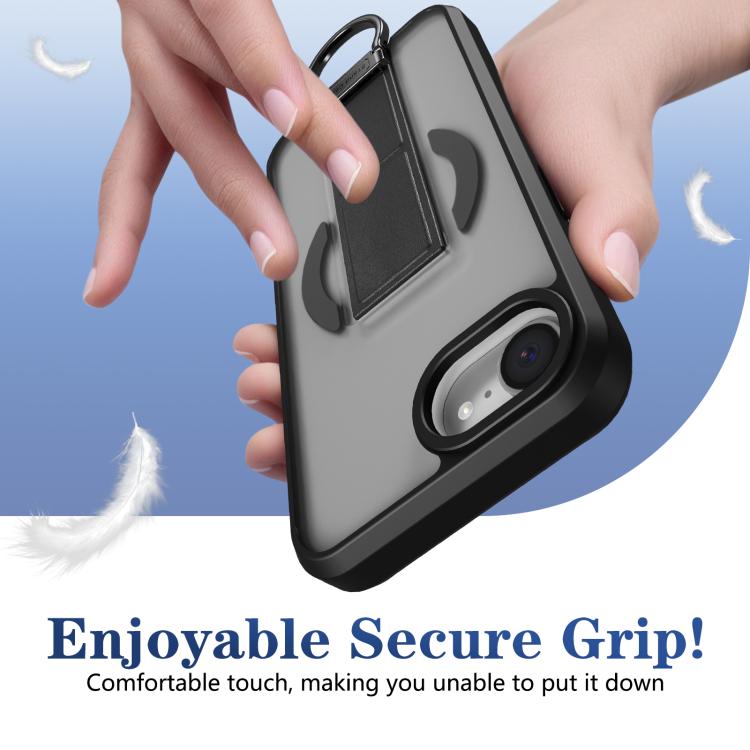 Custodia per telefono antiurto con anello a D, delicata sulla pelle e con supporto magnetico., For iPhone 17e / 16e, For iPhone 17 Pro Max, For iPhone 17 Pro, For iPhone 17