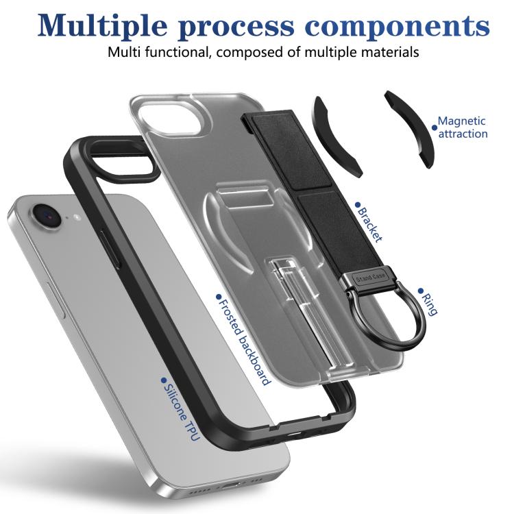Custodia per telefono antiurto con anello a D, delicata sulla pelle e con supporto magnetico., For iPhone 17e / 16e, For iPhone 17 Pro Max, For iPhone 17 Pro, For iPhone 17