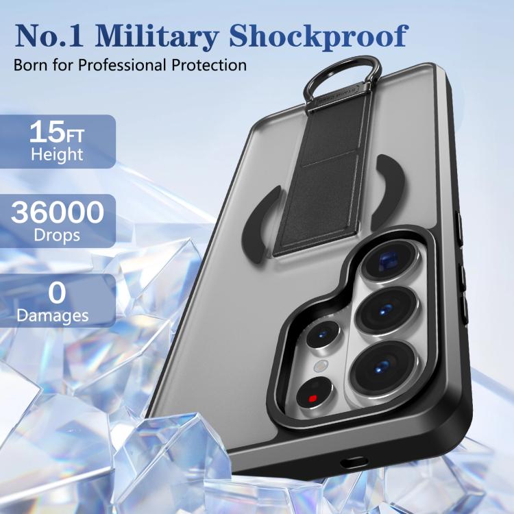 Custodia per telefono antiurto con anello a D, delicata sulla pelle e con supporto magnetico., For Samsung Galaxy S26 Ultra 5G, For Samsung Galaxy S25 5G, For Samsung Galaxy S25+ 5G, For Samsung Galaxy S25 Ultra 5G