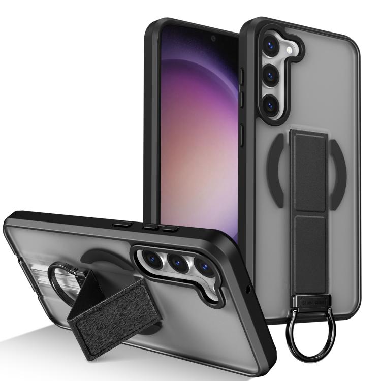 Custodia per telefono antiurto con anello a D, delicata sulla pelle e con supporto magnetico., For Samsung Galaxy S23+ 5G, For Samsung Galaxy S23 5G