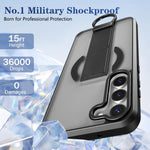 Custodia per telefono antiurto con anello a D, delicata sulla pelle e con supporto magnetico., For Samsung Galaxy S23+ 5G, For Samsung Galaxy S23 5G
