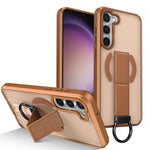 Custodia per telefono antiurto con anello a D, delicata sulla pelle e con supporto magnetico., For Samsung Galaxy S23+ 5G, For Samsung Galaxy S23 5G