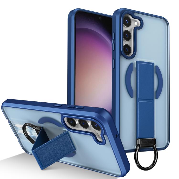 Custodia per telefono antiurto con anello a D, delicata sulla pelle e con supporto magnetico., For Samsung Galaxy S23+ 5G, For Samsung Galaxy S23 5G