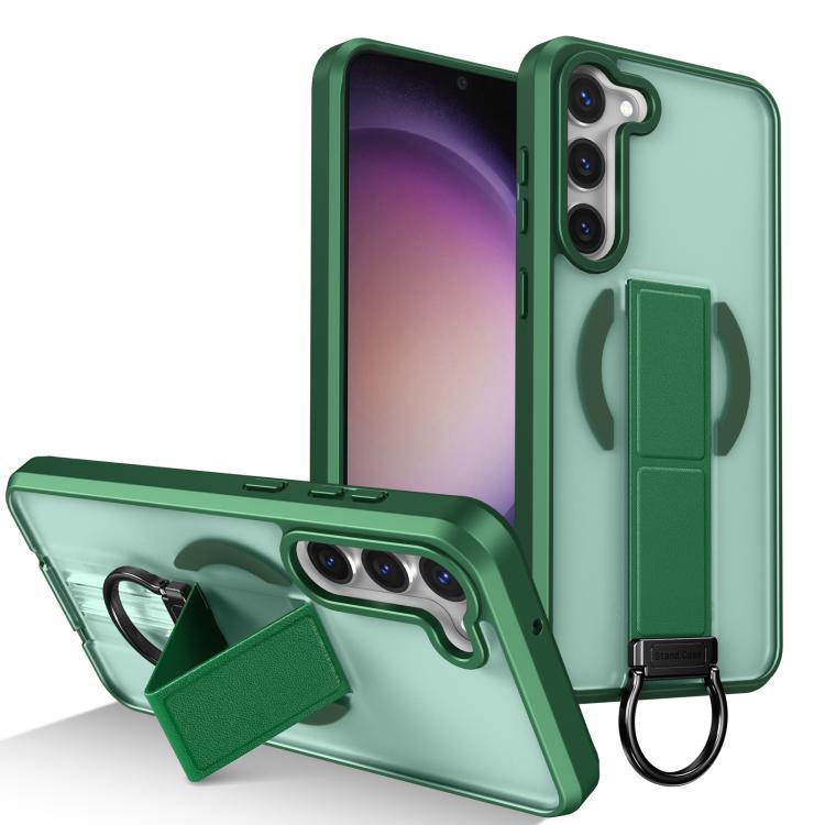 Custodia per telefono antiurto con anello a D, delicata sulla pelle e con supporto magnetico., For Samsung Galaxy S23+ 5G, For Samsung Galaxy S23 5G