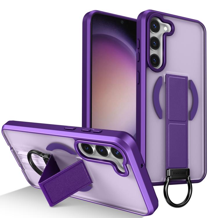 Custodia per telefono antiurto con anello a D, delicata sulla pelle e con supporto magnetico., For Samsung Galaxy S23+ 5G, For Samsung Galaxy S23 5G
