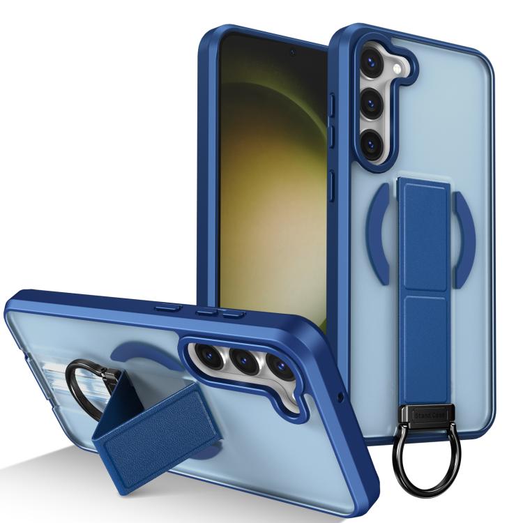 Custodia per telefono antiurto con anello a D, delicata sulla pelle e con supporto magnetico., For Samsung Galaxy S23+ 5G, For Samsung Galaxy S23 5G