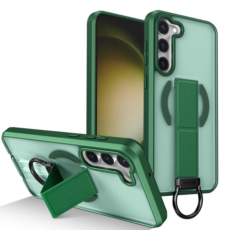 Custodia per telefono antiurto con anello a D, delicata sulla pelle e con supporto magnetico., For Samsung Galaxy S23+ 5G, For Samsung Galaxy S23 5G