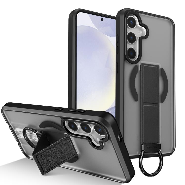 Custodia per telefono antiurto con anello a D, delicata sulla pelle e con supporto magnetico., For Samsung Galaxy S24 Ultra 5G, For Samsung Galaxy S24+ 5G, For Samsung Galaxy S24 5G, For Samsung Galaxy S23 Ultra 5G