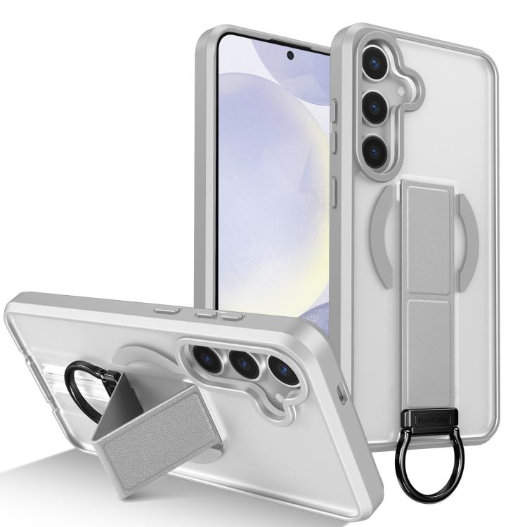 Custodia per telefono antiurto con anello a D, delicata sulla pelle e con supporto magnetico., For Samsung Galaxy S24 Ultra 5G, For Samsung Galaxy S24+ 5G, For Samsung Galaxy S24 5G, For Samsung Galaxy S23 Ultra 5G