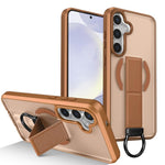 Custodia per telefono antiurto con anello a D, delicata sulla pelle e con supporto magnetico., For Samsung Galaxy S24 Ultra 5G, For Samsung Galaxy S24+ 5G, For Samsung Galaxy S24 5G, For Samsung Galaxy S23 Ultra 5G