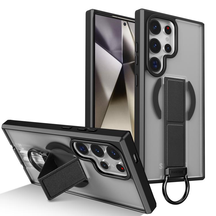 Custodia per telefono antiurto con anello a D, delicata sulla pelle e con supporto magnetico., For Samsung Galaxy S24 Ultra 5G, For Samsung Galaxy S24+ 5G, For Samsung Galaxy S24 5G, For Samsung Galaxy S23 Ultra 5G