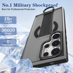 Custodia per telefono antiurto con anello a D, delicata sulla pelle e con supporto magnetico., For Samsung Galaxy S24 Ultra 5G, For Samsung Galaxy S24+ 5G, For Samsung Galaxy S24 5G, For Samsung Galaxy S23 Ultra 5G