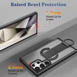 Custodia per telefono antiurto con anello a D, delicata sulla pelle e con supporto magnetico., For Samsung Galaxy S24 Ultra 5G, For Samsung Galaxy S24+ 5G, For Samsung Galaxy S24 5G, For Samsung Galaxy S23 Ultra 5G